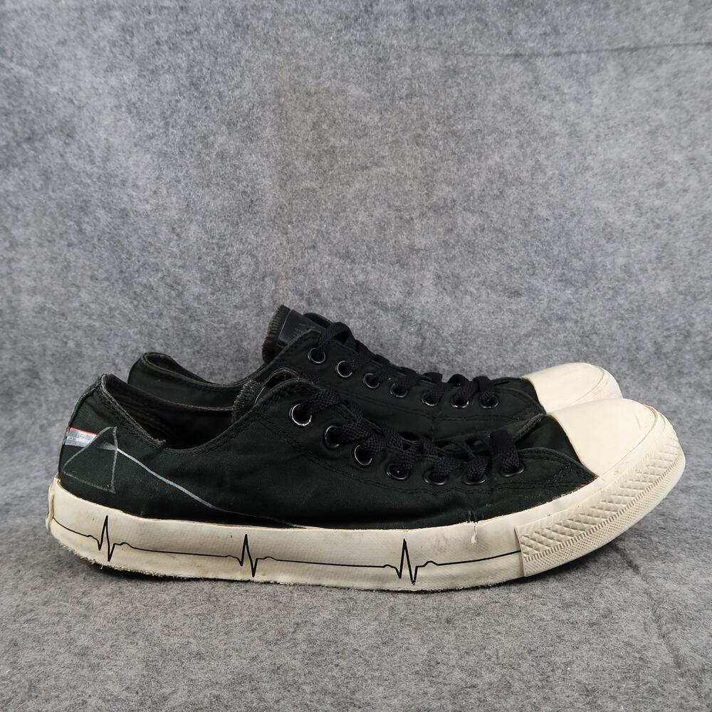 Converse Shoes Mens 10.5 Pink Floyd All Star Sneaker Casual Black Canvas Lace Up